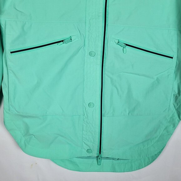 Free People Movement Singing In The Rain Jacket Small Green Hooded Packable NWT - Picture 8 of 14